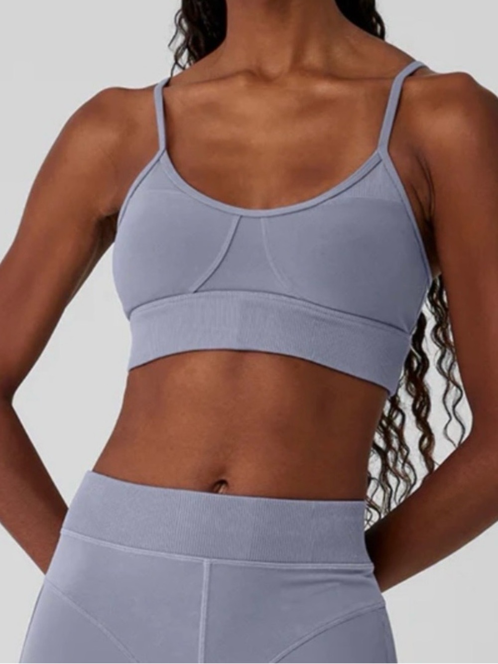 Alo soft Head Start bra. Fog S. Like new